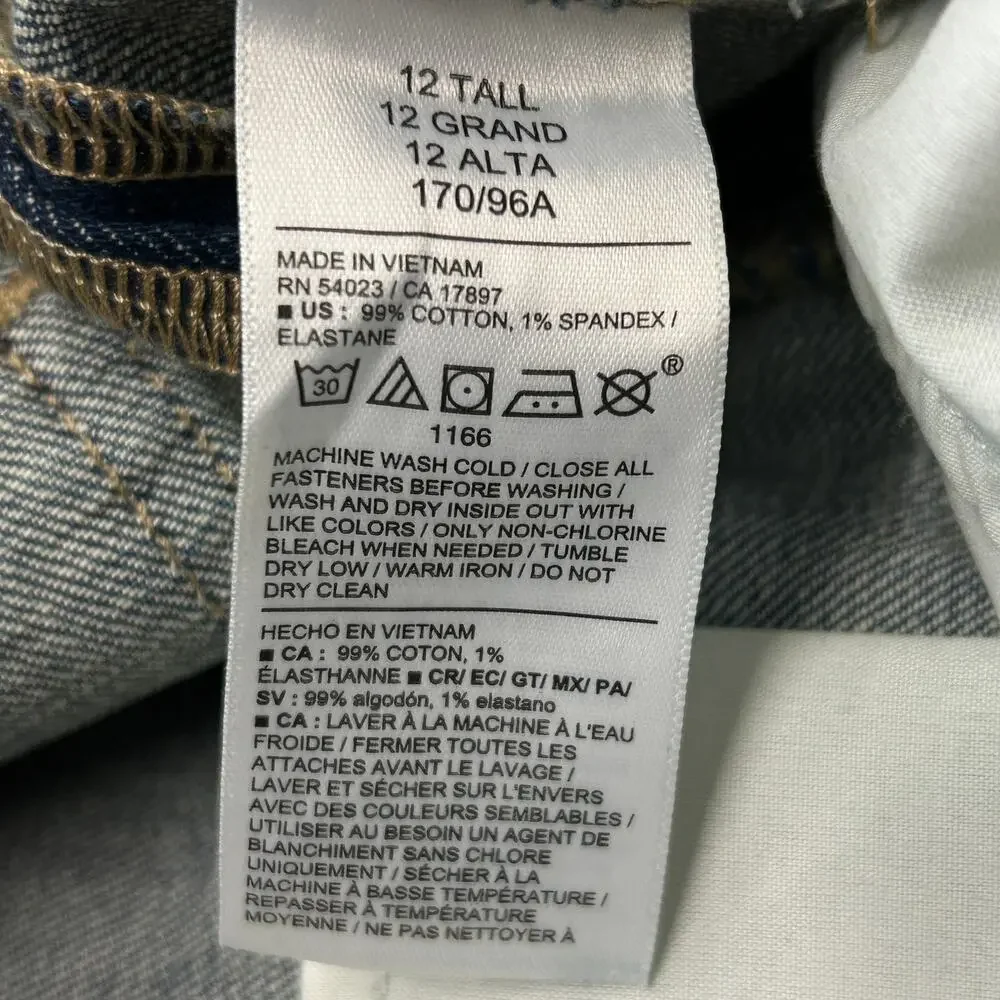 Old Navy High Waisted Barrel Ankle Jeans size 12 Tall NWT - Picture 7 of 7